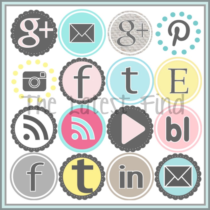 Cool Social Media Icons