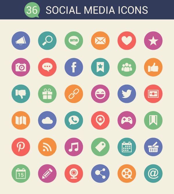 Cool Social Media Icons