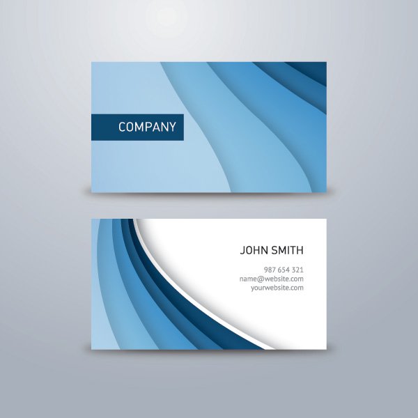 Corporate Business Card Blue