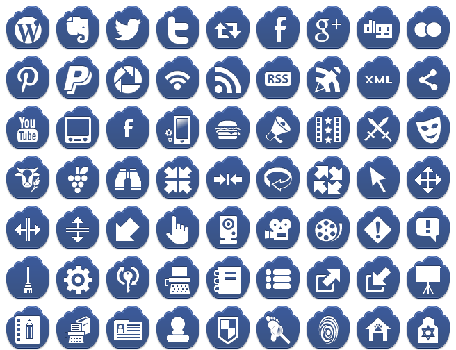 Dark Blue Icons Free