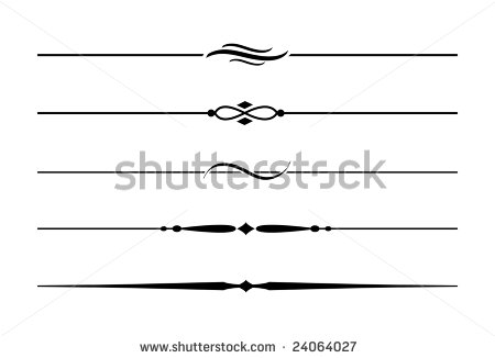 Decorative Line Dividers Clip Art