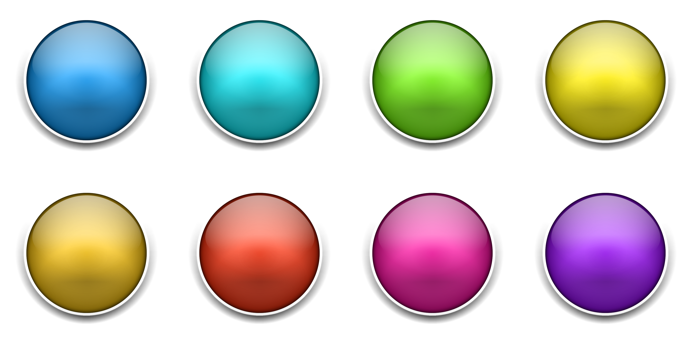 Design for 3D Buttons Icons Free Download