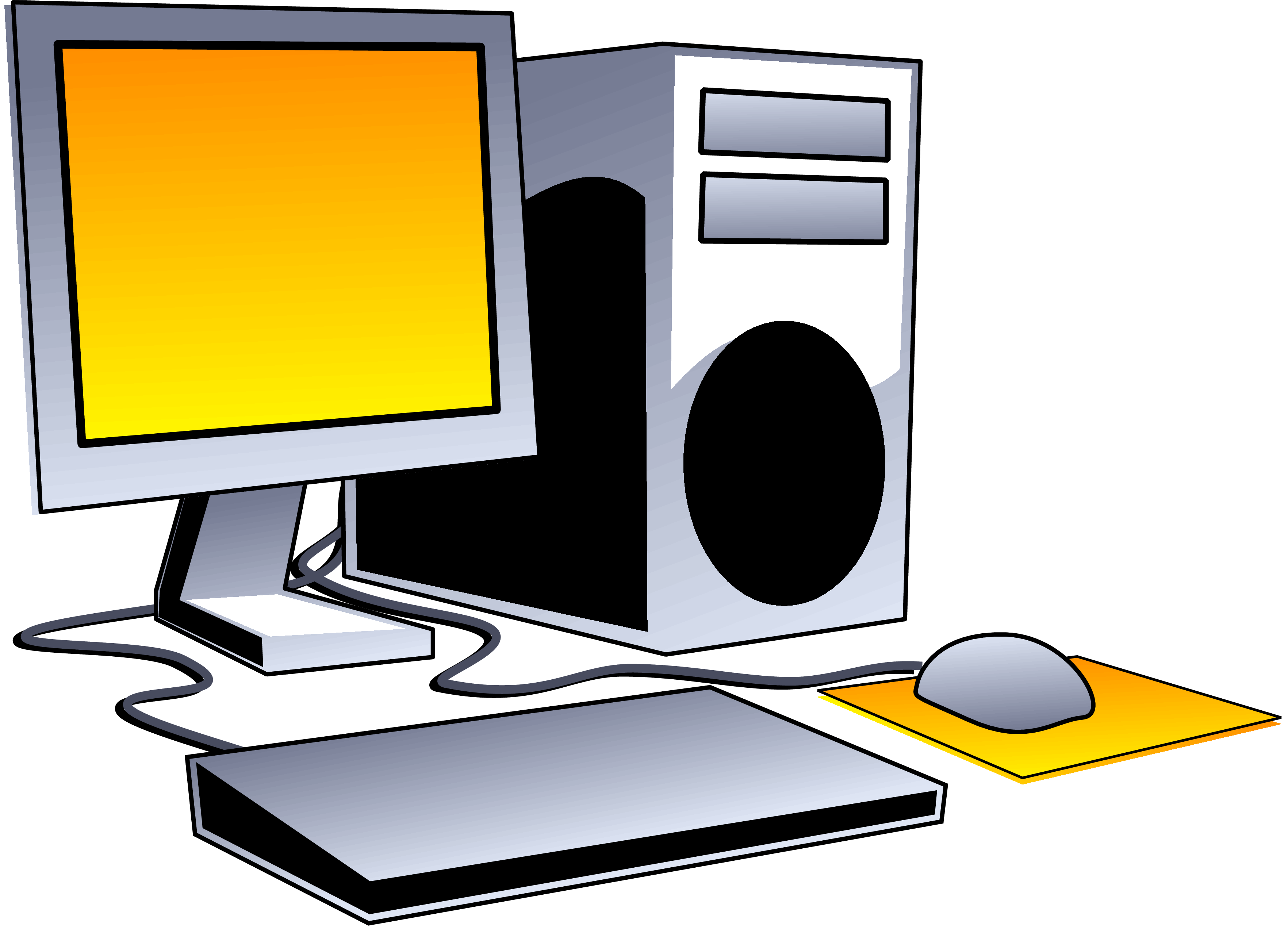 Desktop Computer Clip Art