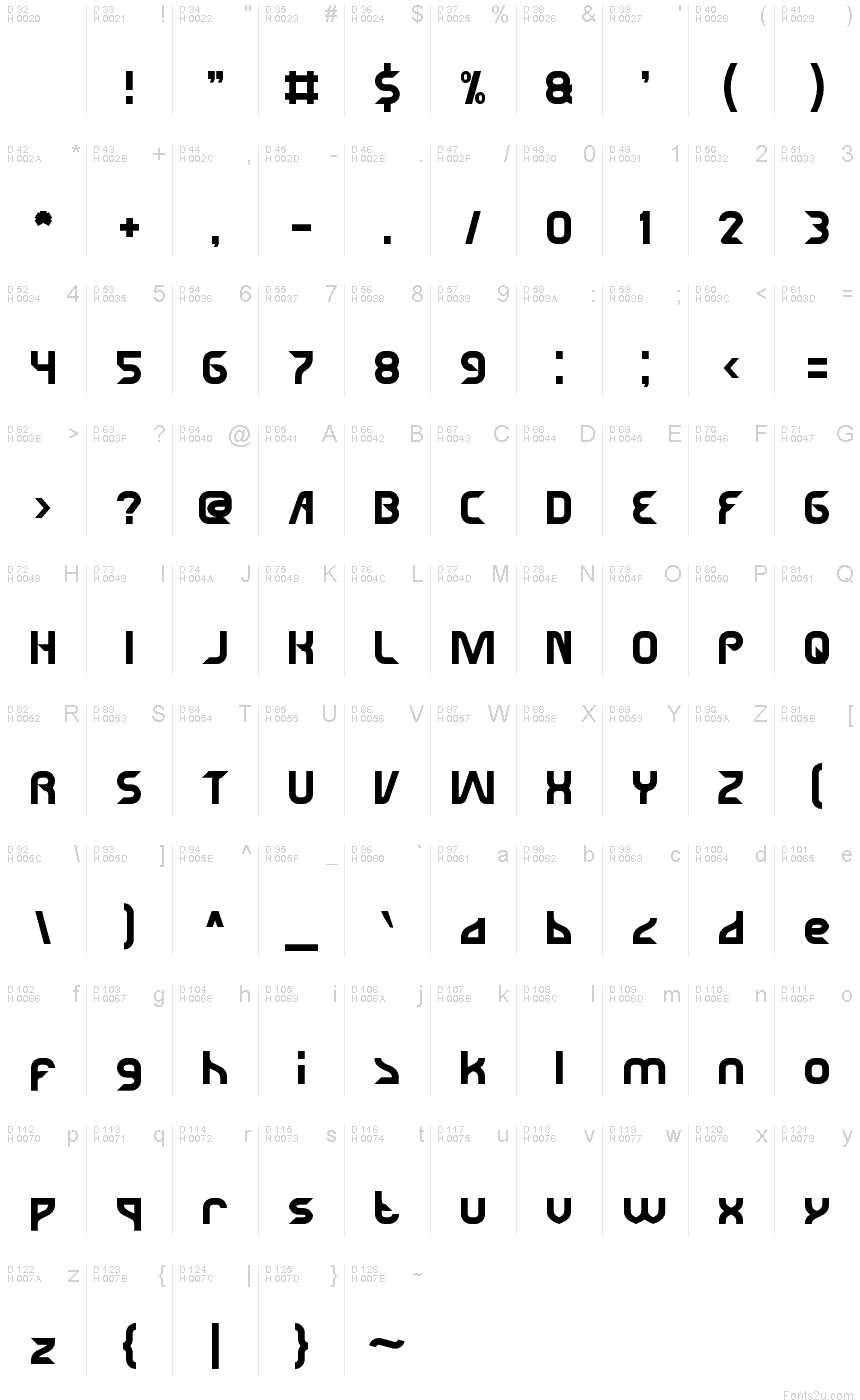 Dot-Matrix Font