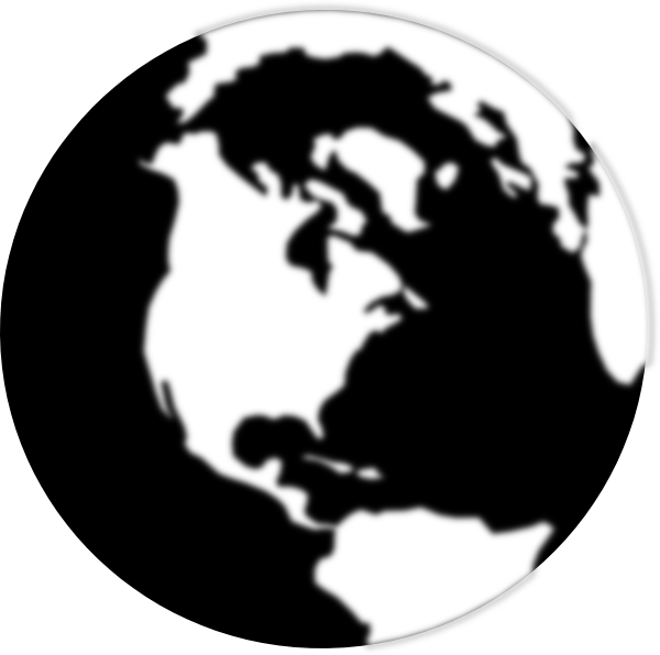 Earth Clip Art Black and White