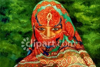 East Indian Woman Clip Art