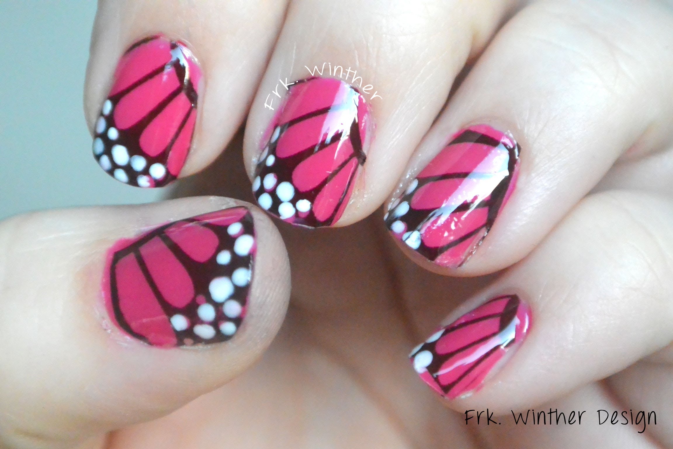 Easy Butterfly Nail Art Designs