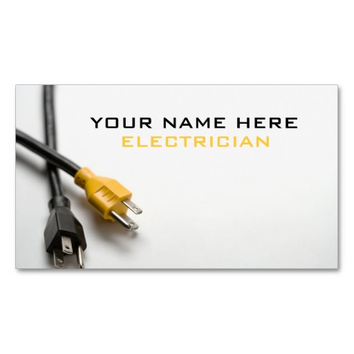 Electrician Business Card Designs