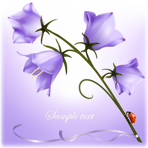 Elegant Purple Flower Clip Art