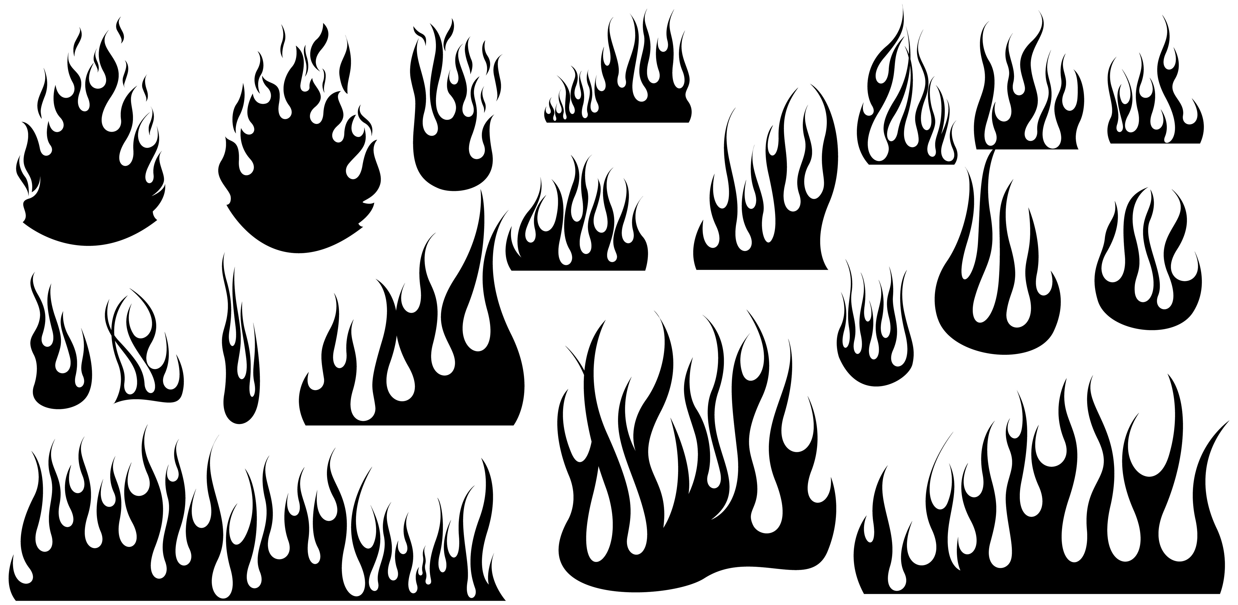 Flame Silhouette Vector Flame Silhouette Vector