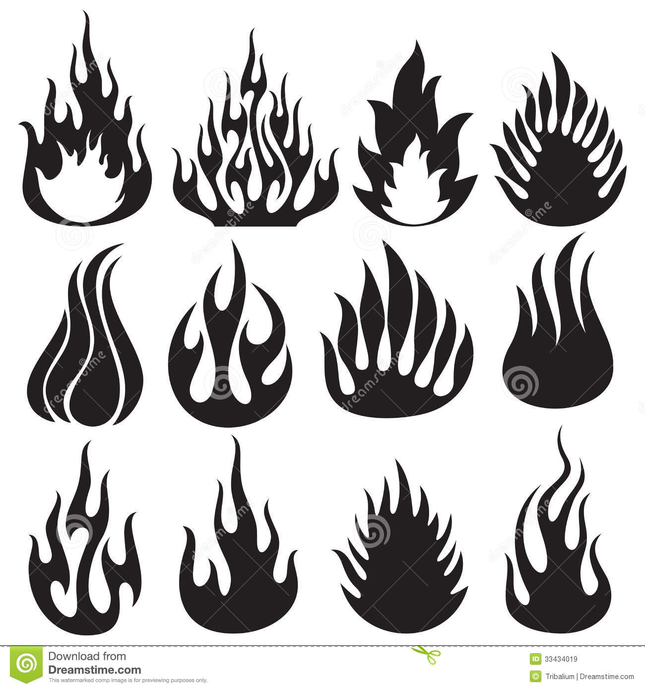 Flame Symbols Vector Flame Symbols Vector