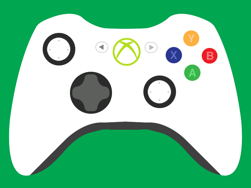 Flat Xbox 360 Controller Icon