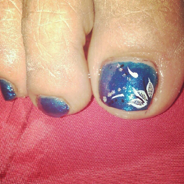 Flower Toenail Art Designs