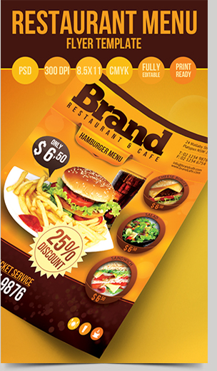 Food Product Flyer Template