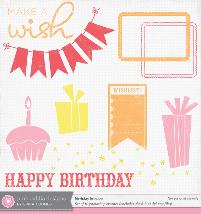 Free Birthday Photoshop Brush Free Birthday Photoshop Brush