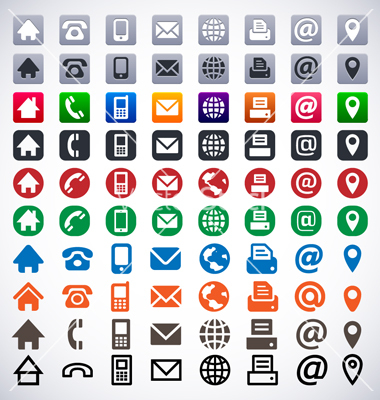 15 Contact Icons For Business Cards Images