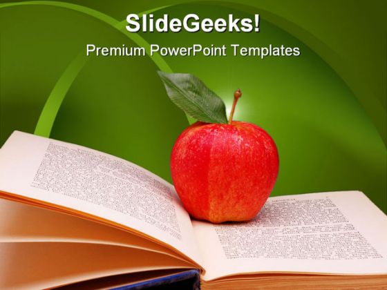 Free Education PowerPoint Template Books