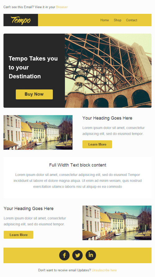 Free Email Newsletter Templates