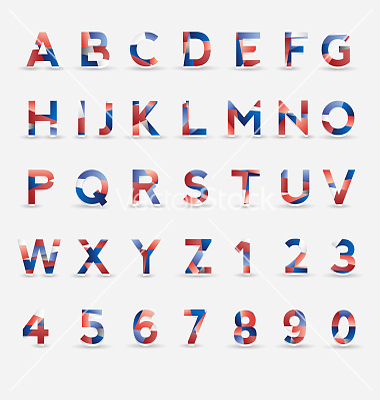 Free USA Flag Font Color