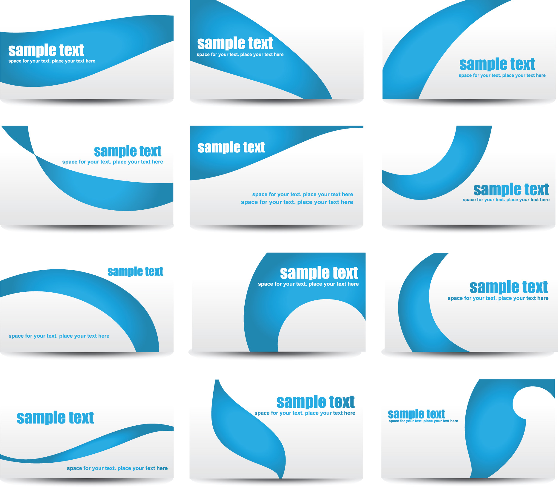 Free Vector Business Cards