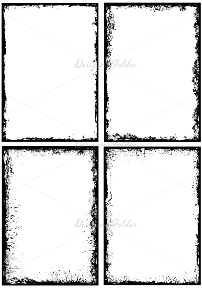 Free Vector Grunge Frames