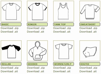 Free Vector T-Shirt Template Illustrator Free Vector T-Shirt Template Illustrator