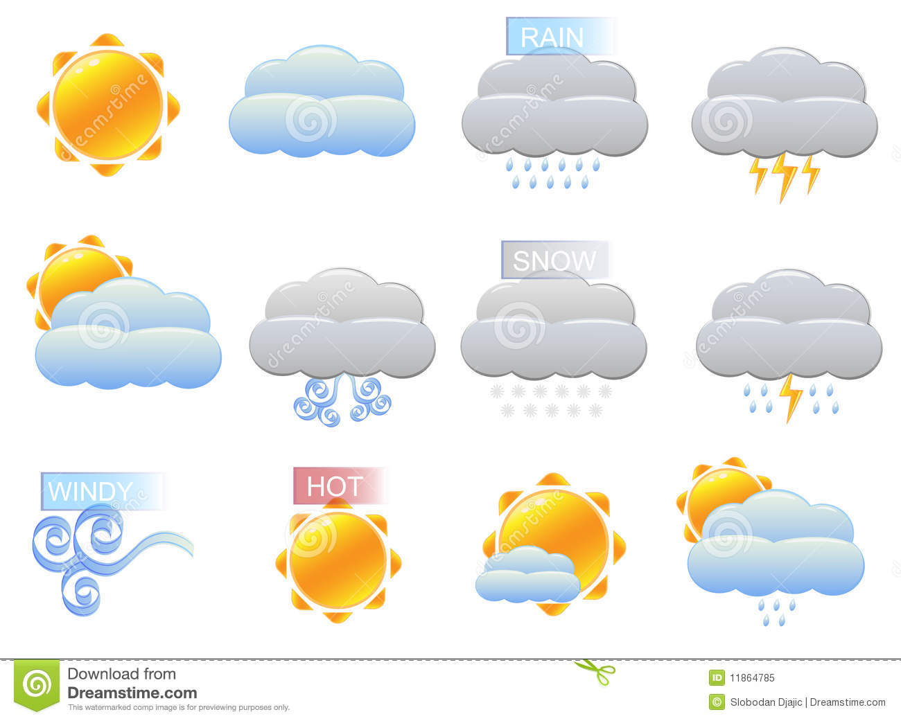 Free Vector Weather Icons