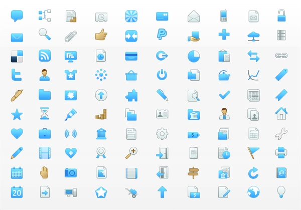 Free Web Icons Blue