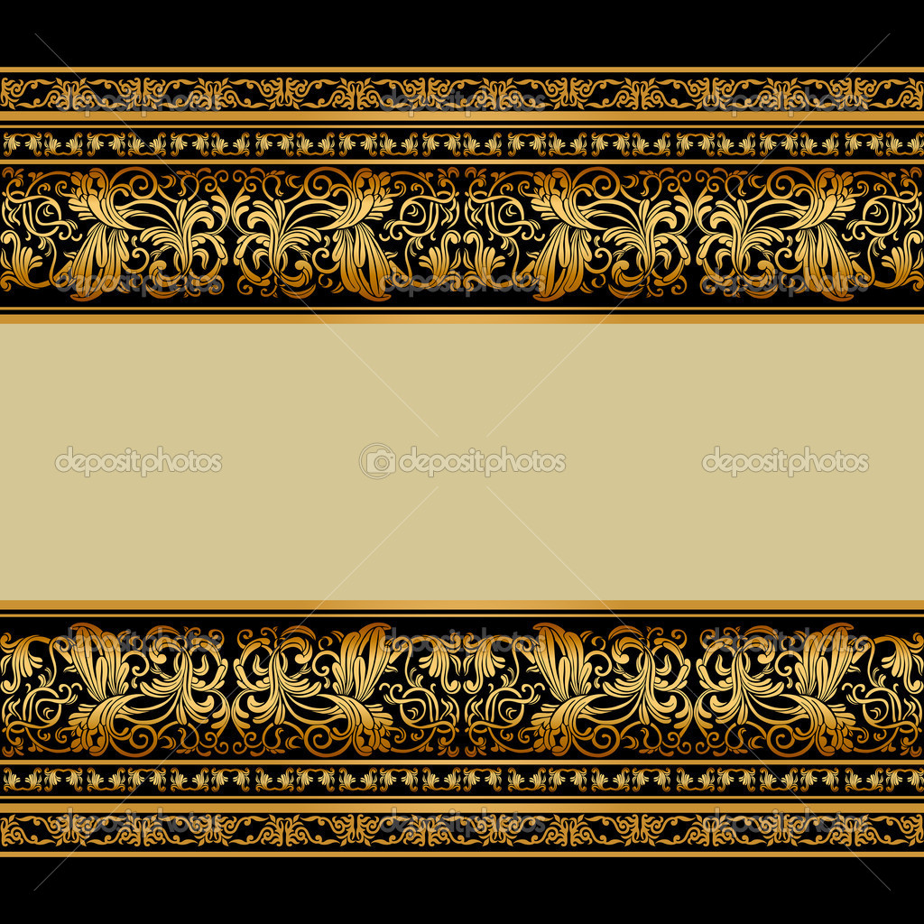 Gold Vintage Border Designs