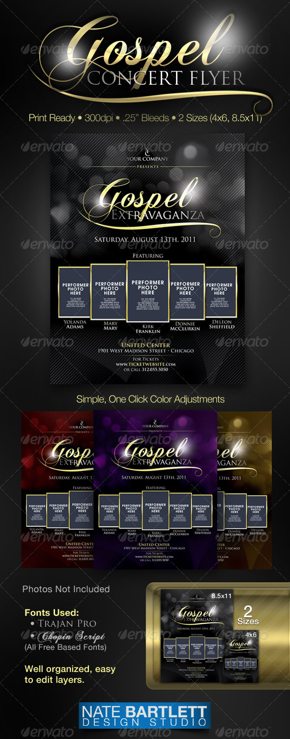 Gospel Concert Flyer Template