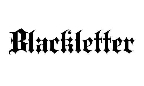 Gothic Black Letter Font