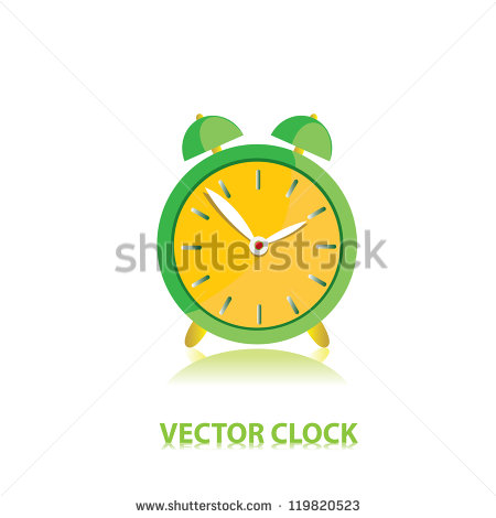Green Alarm Clock Icon Green Alarm Clock Icon