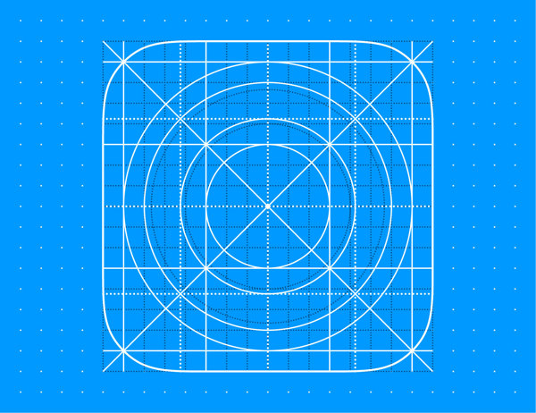 Grid Icon Template iOS 8