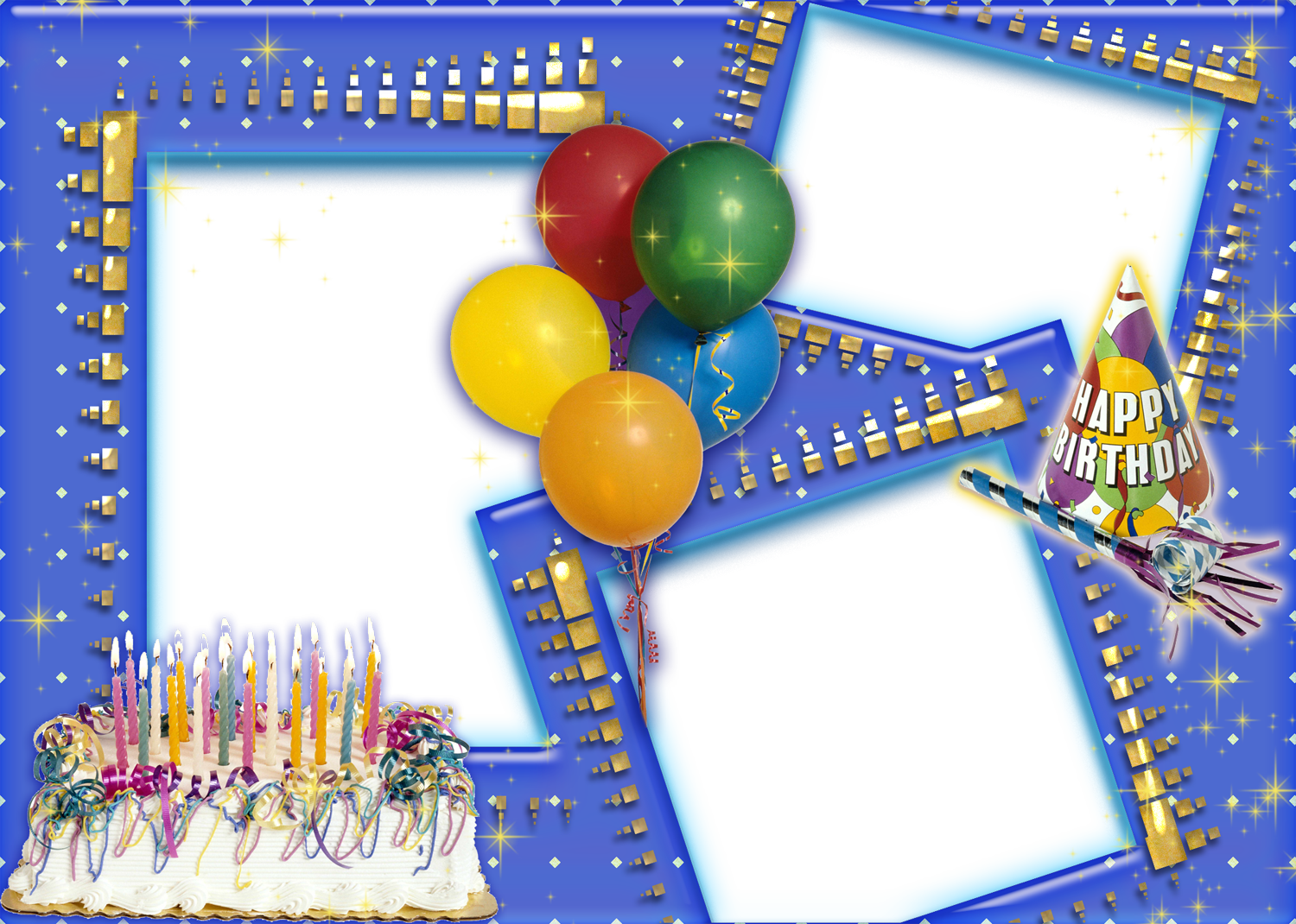 birthday photoshop frames free download
