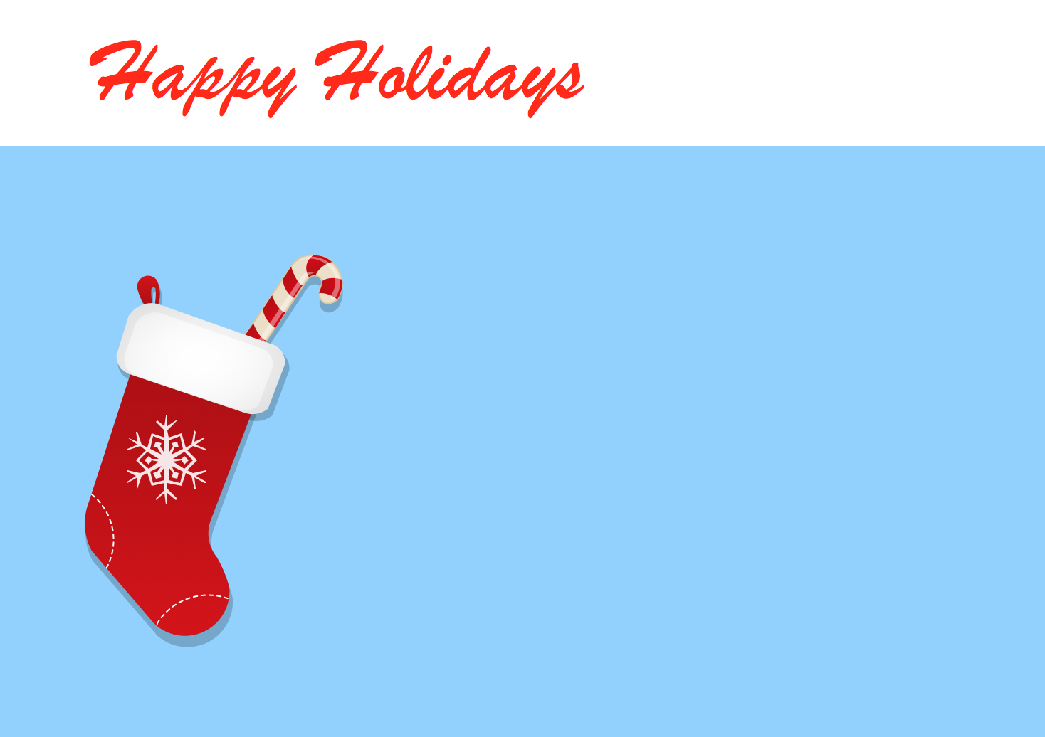 Holiday Greeting Card Template