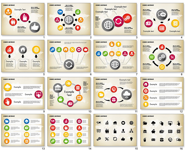 Icon Business Process Model Icon Business Process Model