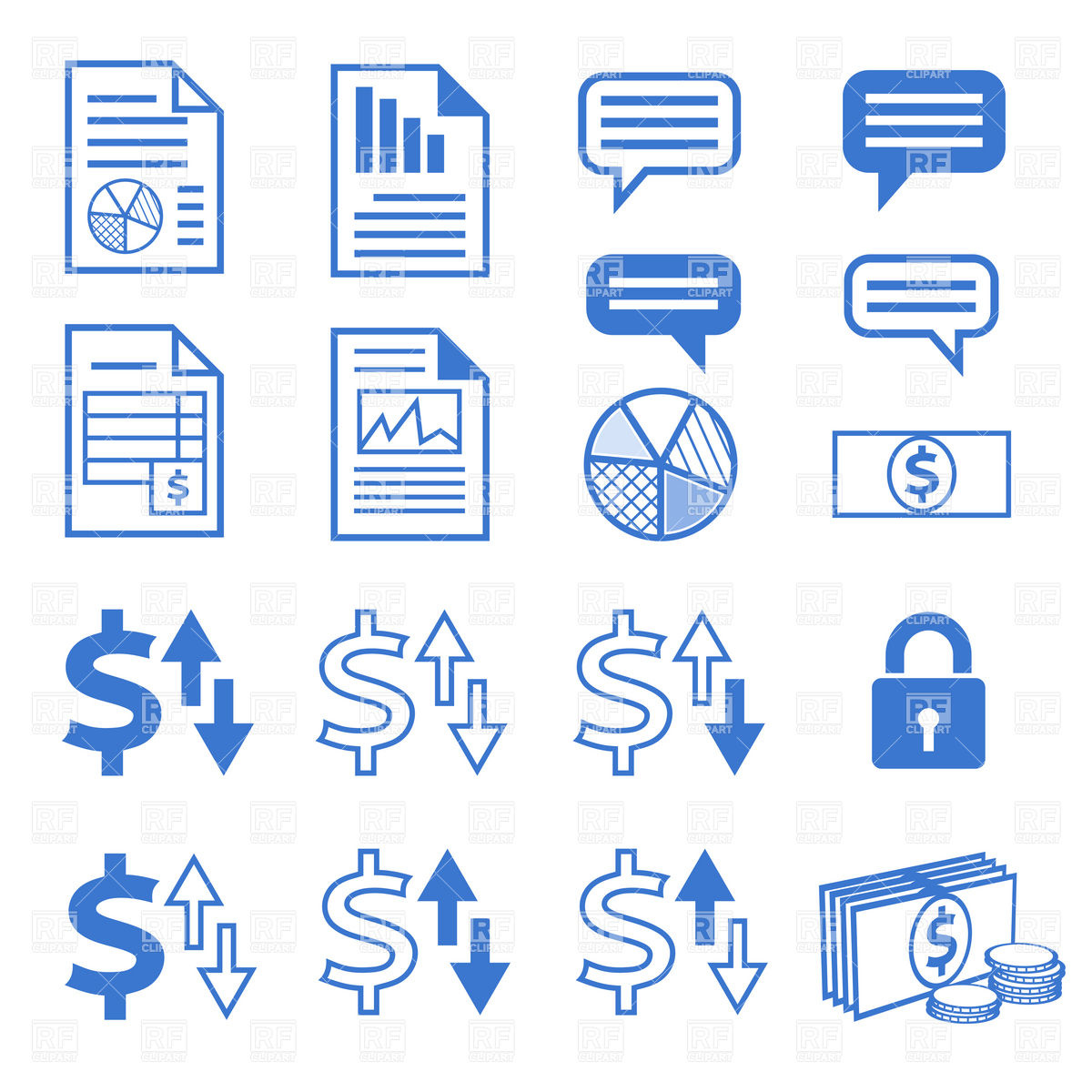 Icon Sets Business Free Clip Art