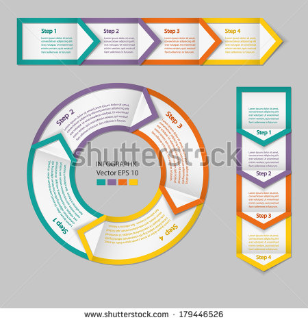 17 Process Flow Infographic Elements Images