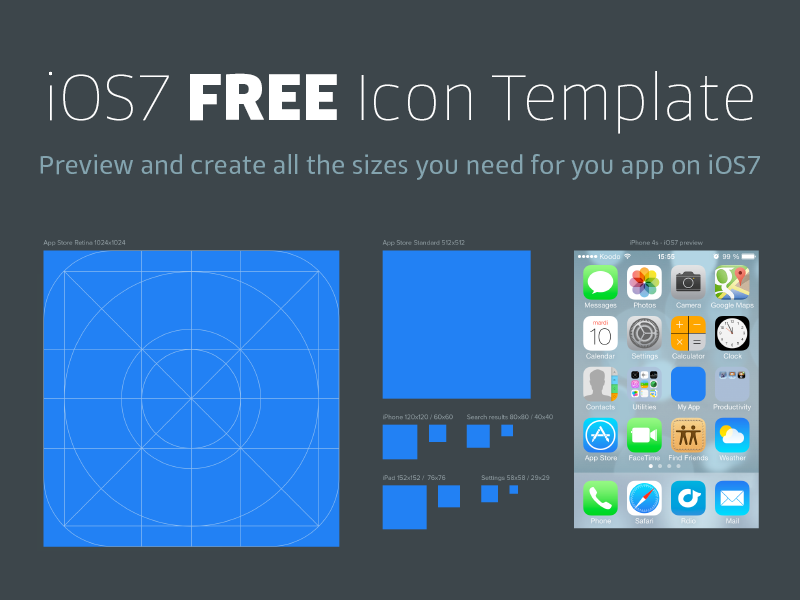 iOS App Icon Template