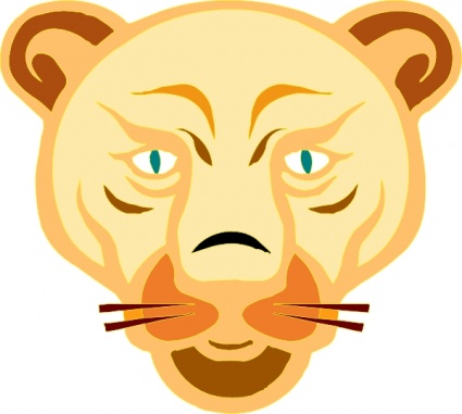 Lion Face Clip Art