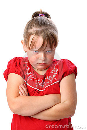 Little Girl with Arms Crossed