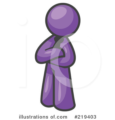 Man with Arms Crossed Clip Art