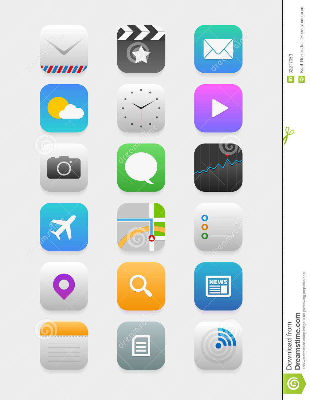 Mobile Application Icons Mobile Application Icons