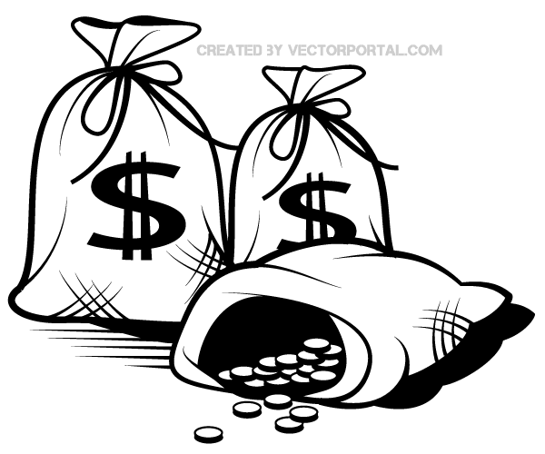 Money Bag Vector Art