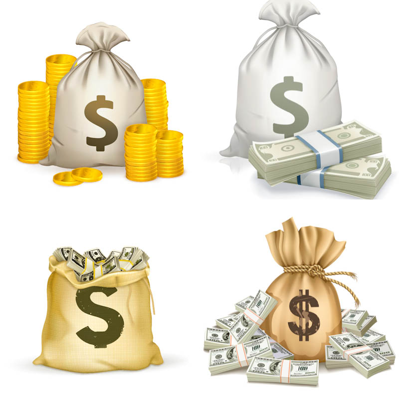 14 Photos of Bag Of Money Vector Clip Art