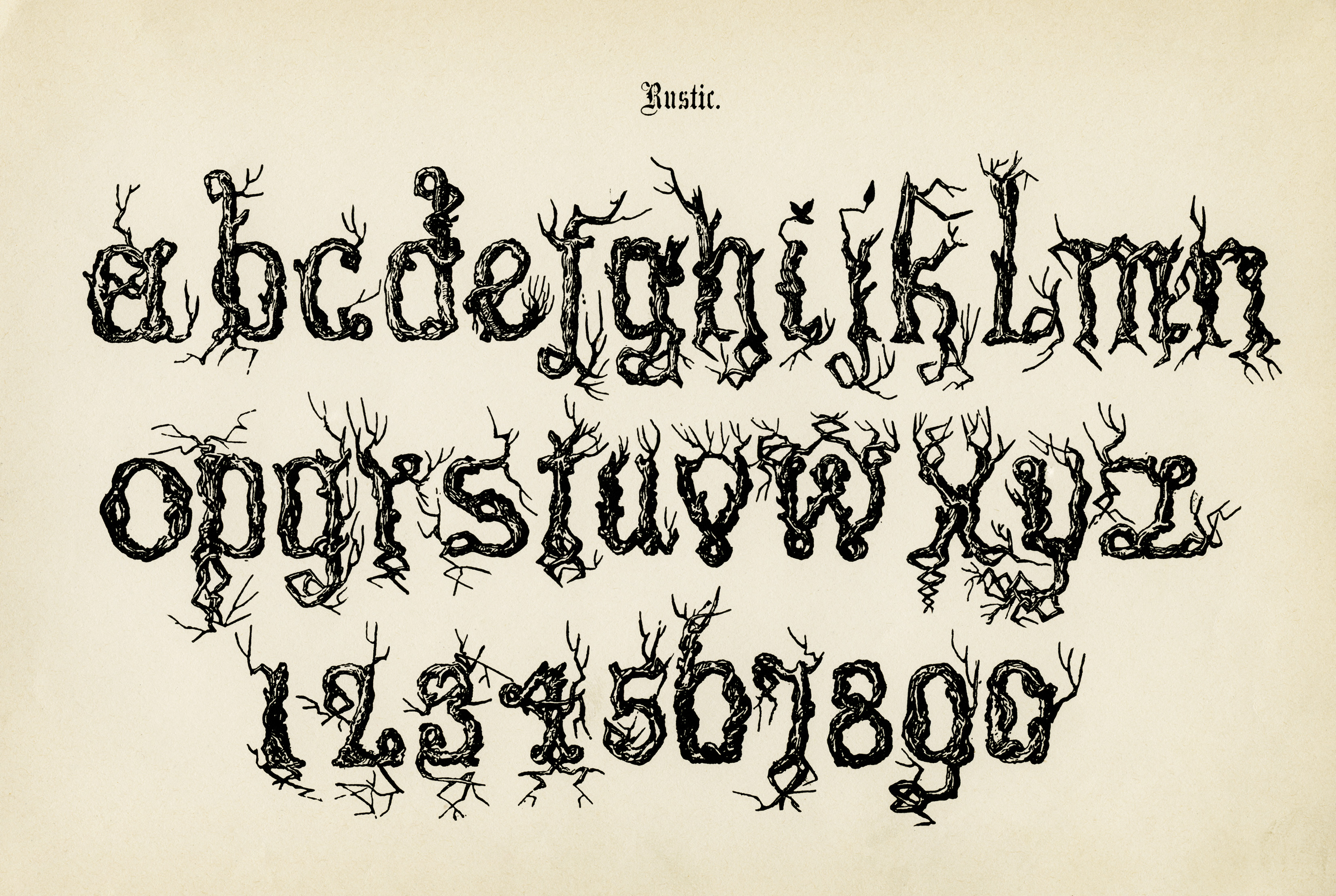 Old-Fashioned Alphabet Letters Old-Fashioned Alphabet Letters