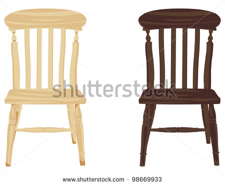 Old Wooden Chair Clip Art