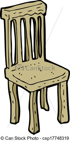 Old Wooden Chair Clip Art