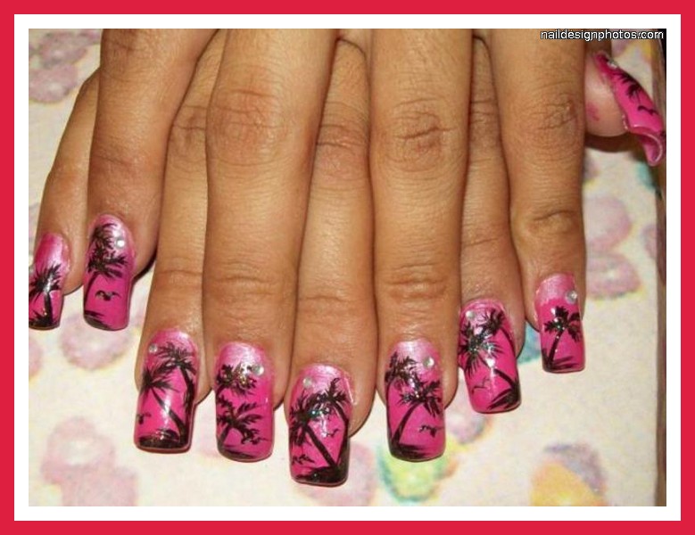 Palm Tree Nail Designs