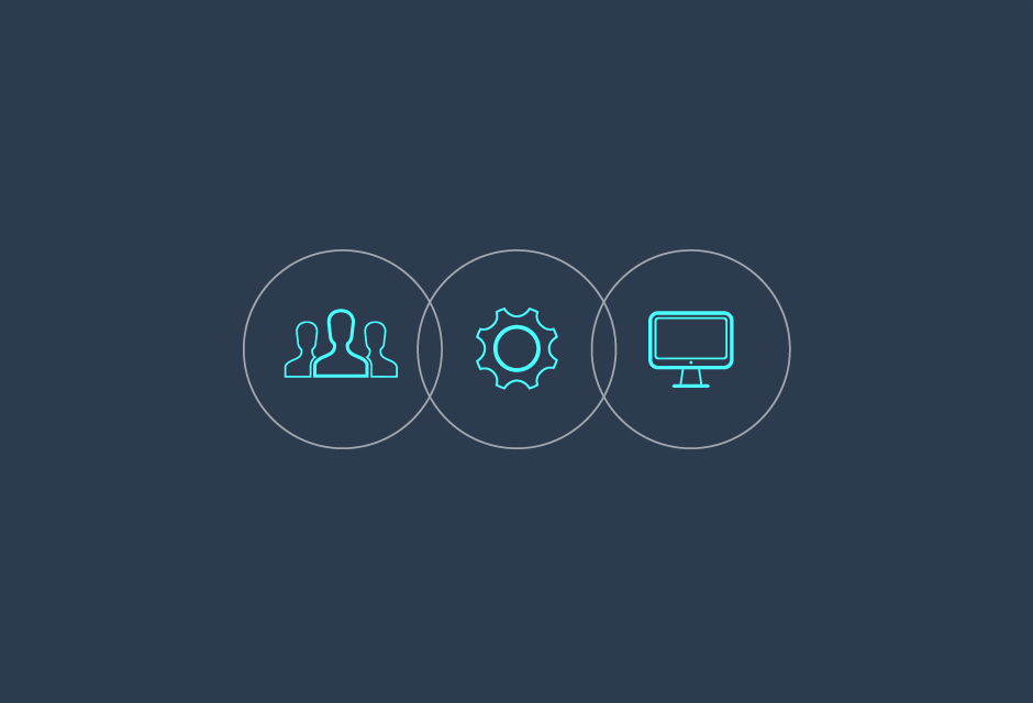 People Process Technology Icons